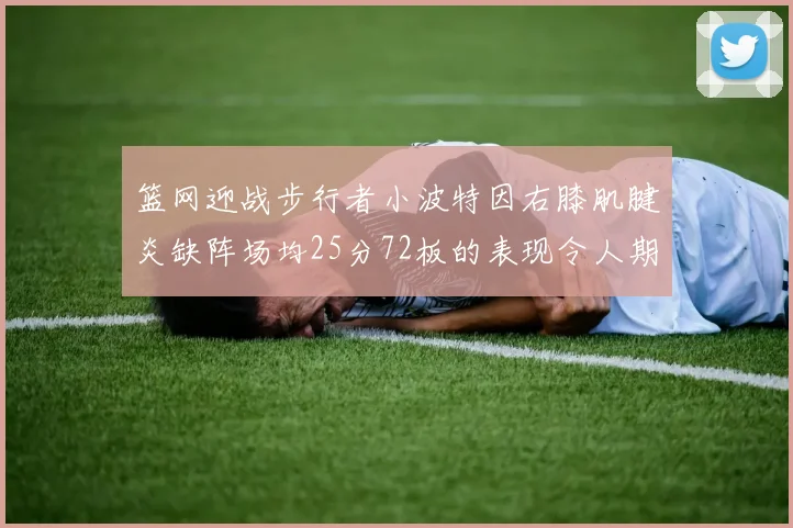 篮网迎战步行者小波特因右膝肌腱炎缺阵场均25分72板的表现令人期待